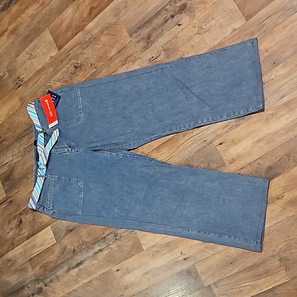 👖LIZ CLAIBORNE CRAZY HORSE WIDE LEG ANKLE JEANS 👖